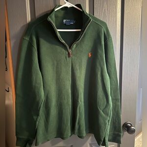 Men’s Polo by Ralph Lauren Green Zip Up Sweater